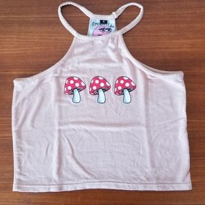 O-Mighty Shrooms Crop Tank Top